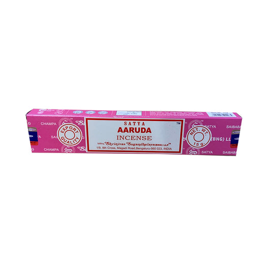 Satya Aaruda Incense Sticks – Herb of Grace for Cleansing, Relaxation & Emotional Balance
