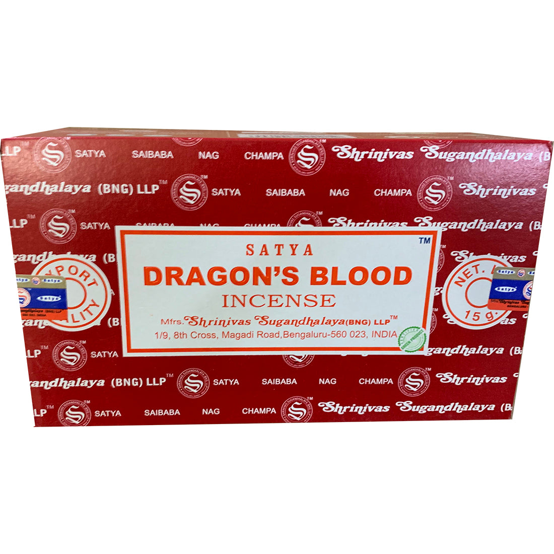 Satya Dragon’s Blood Incense Sticks – Energy Boost & Spiritual Protection