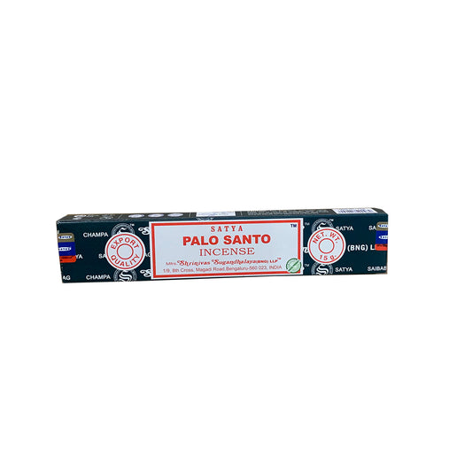 Satya Palo Santo Incense Sticks - Energy Cleansing & Mental Clarity (Pack of 12g)