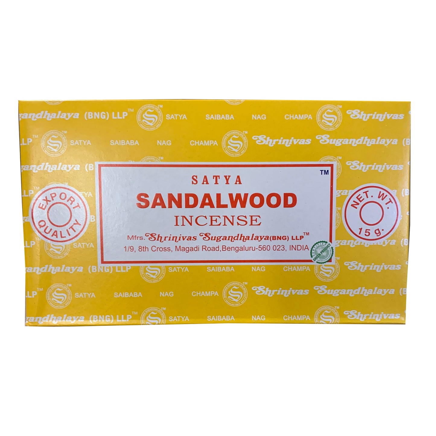 Satya Sandalwood Incense Sticks – Stress Relief & Meditation