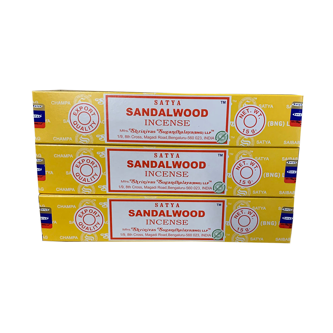 Satya Sandalwood Incense Sticks – Stress Relief & Meditation