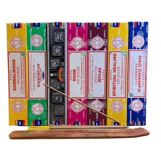 Satya Sacred Rituals Incense - Deep Soul Connection Bundle | Ayurveda, Rose, Sandalwood, Nag Champa | Chakra Healing & Intuition