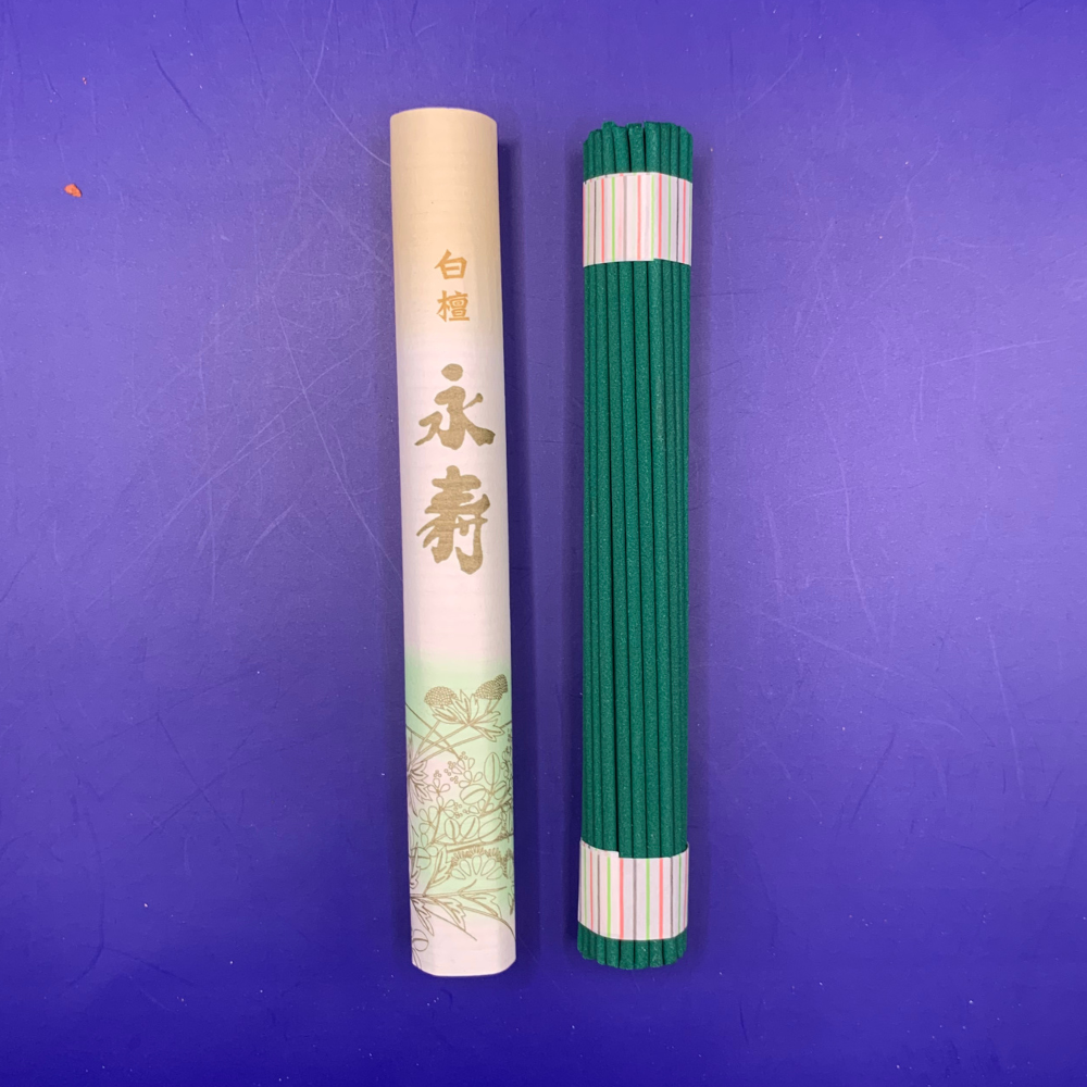 Eiju Byakudan Long Life Incense Roll (50 Sticks)