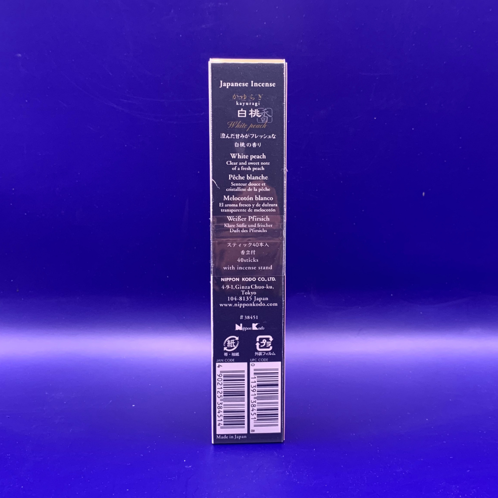 Kayuragi White Peach Incense (40 Sticks)