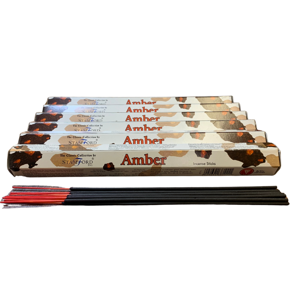 Stamford Amber Incense Sticks Calm, Mood Setting Stamford