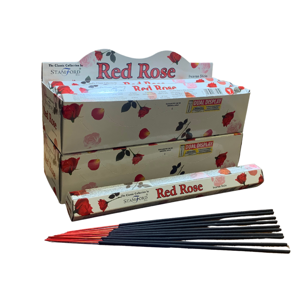 Stamford Red Rose Incense Sticks Romantic, Romance