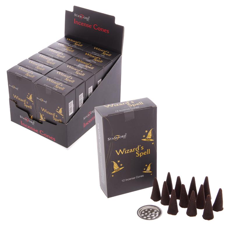 Stamford Black Incense Cones 144 (12 Boxes, 12 Cones) Mixed Sampler Pack (MIXED VARIETY BOX)