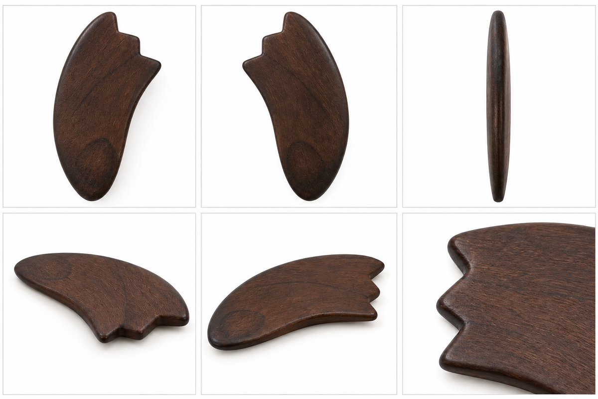 Wooden Massage Foot Print