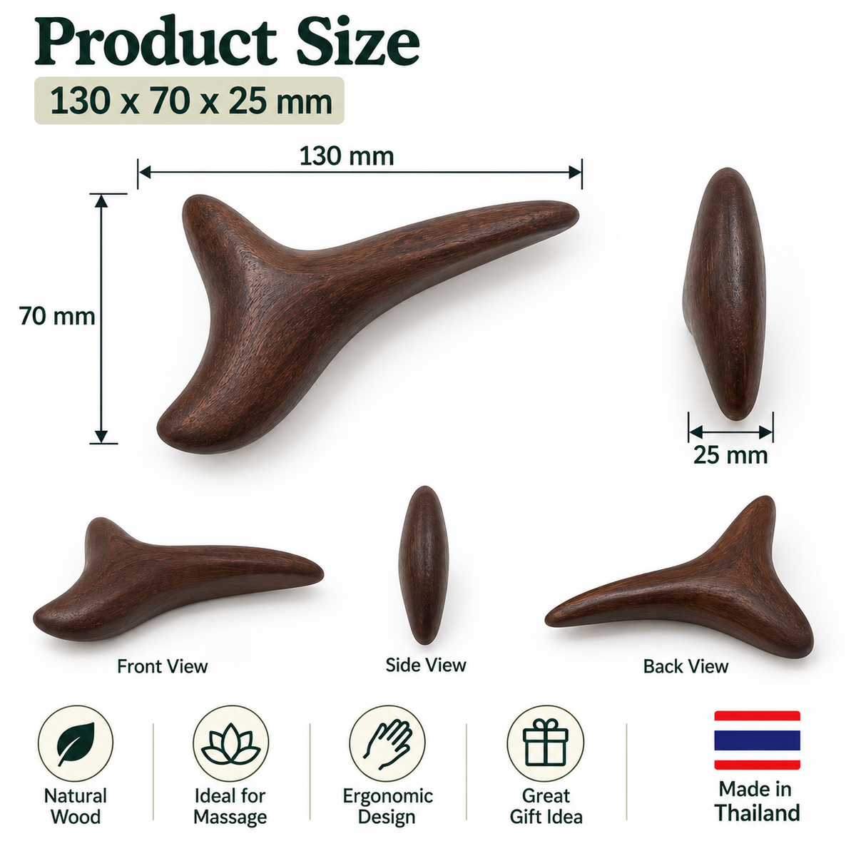 Wooden Massage Curve
