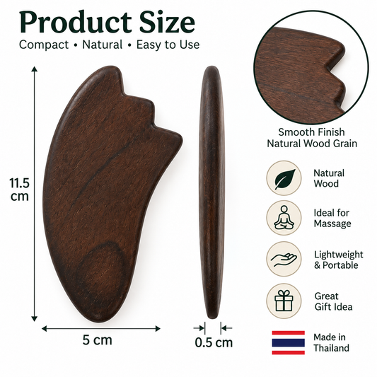 Wooden Massage Foot Print