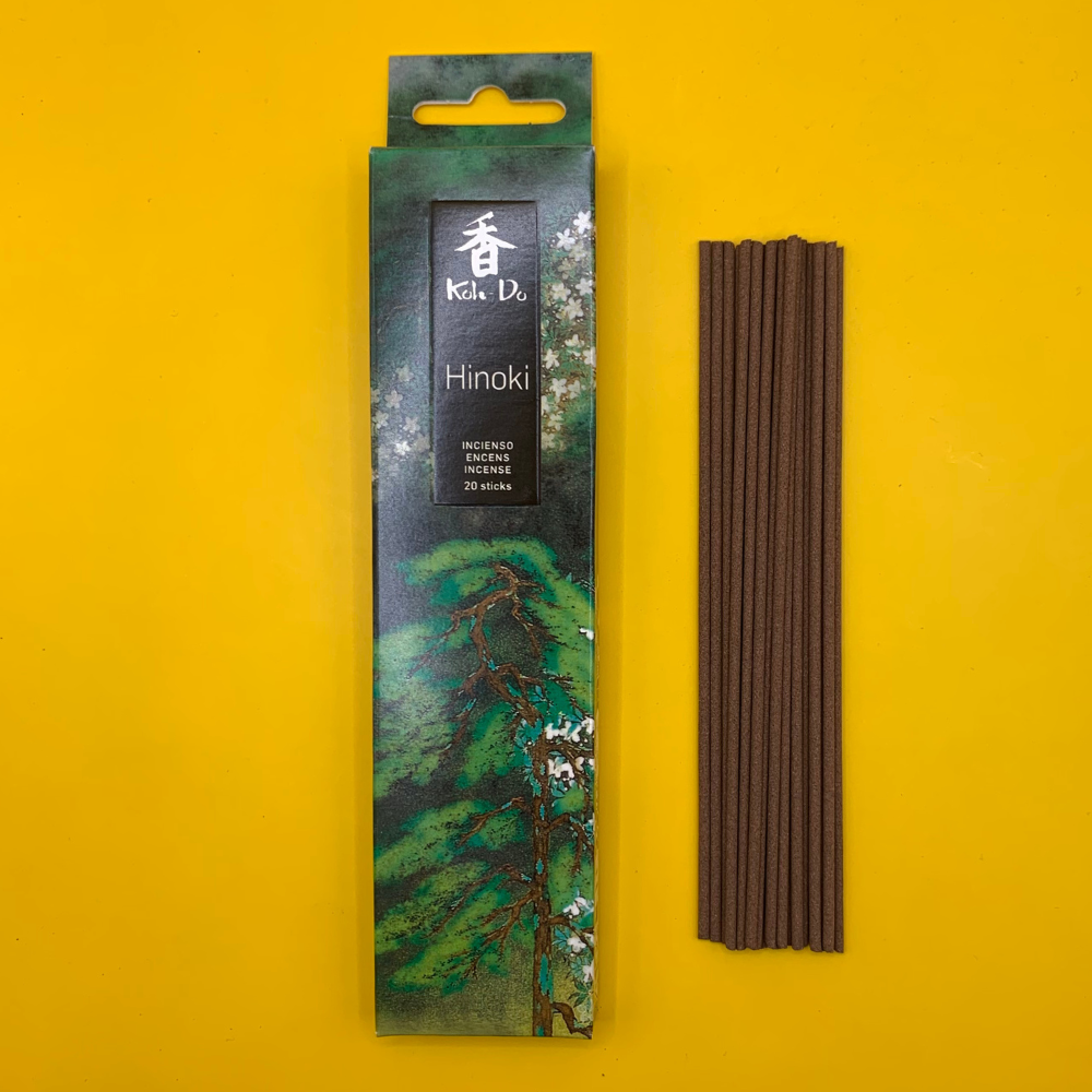 Koh Do Hinoki - Japanese Incense Sticks (20) - Japanese Cypress - Minimal Smoke