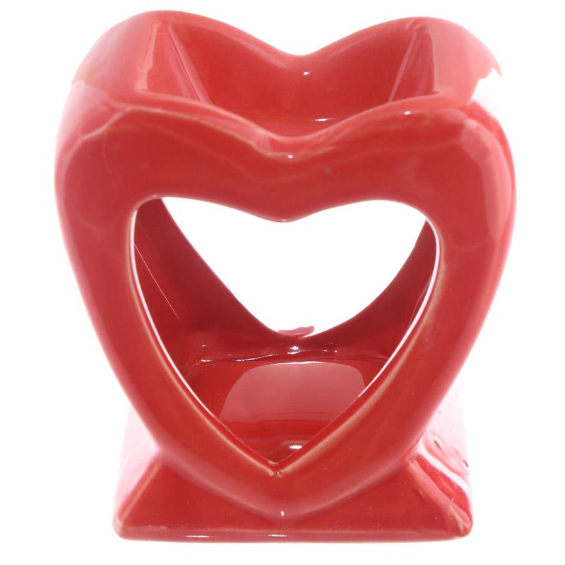 Cute Heart Shaped Ceramic Oil Burner OB185