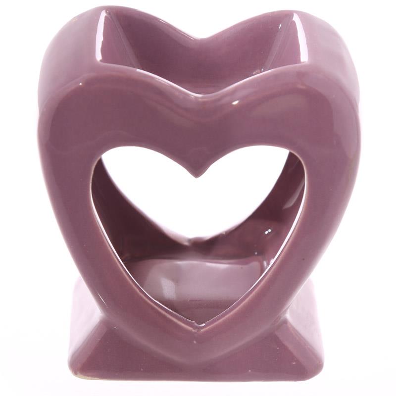 Cute Heart Shaped Ceramic Oil Burner OB185