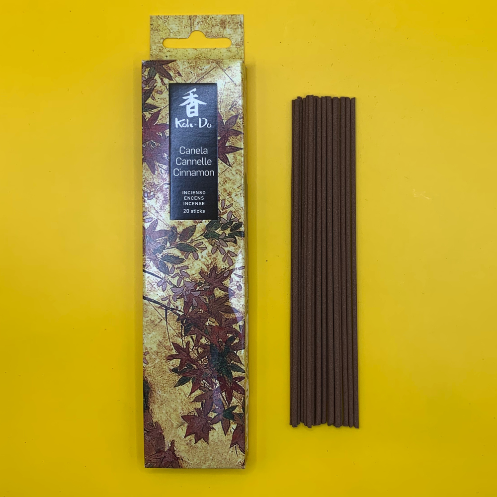 Koh Do Cinnamon - Japanese Incense Sticks (20) - Cinnamon Amber - Minimal Smoke