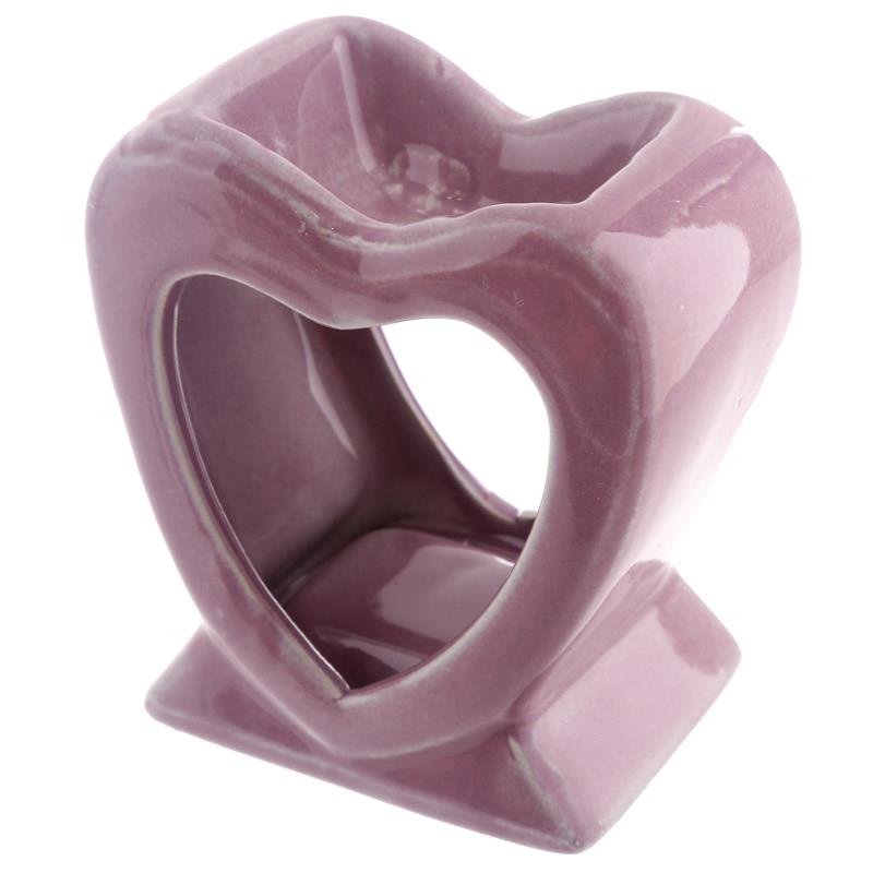 Cute Heart Shaped Ceramic Oil Burner OB185