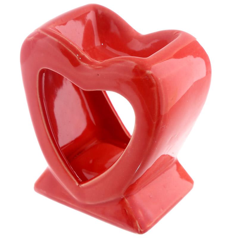 Cute Heart Shaped Ceramic Oil Burner OB185